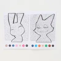 Раскраска по номерам &laquo;Зверополис&raquo;, 16 стр., Disney