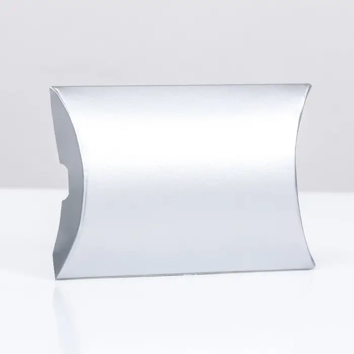 Коробка складная, подушка, серебреная, 11 х 8 х 2 см