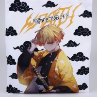 Шопер &laquo;Дзэницу&raquo;, 35х0.5х40 см, отд без молнии, без подклада, белый