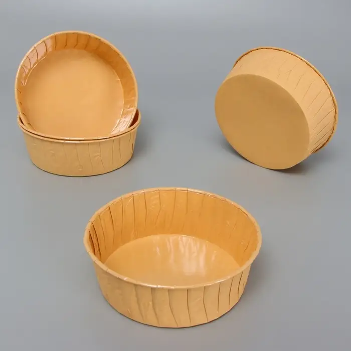 Форма для выпечки капкейков и маффинов, бумажная, круглая &laquo;Маффин&raquo;, крафт, 13.6&times;5 см