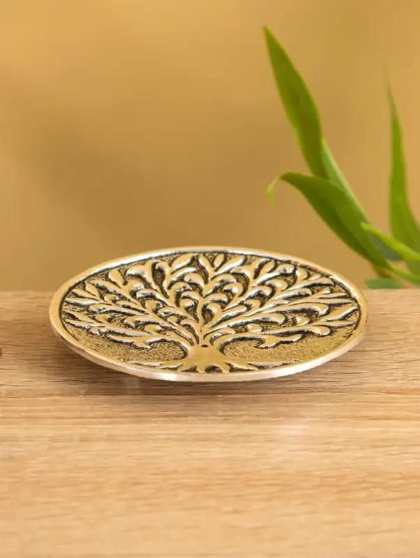 Подставка под благовония "Священное дерево" алюминий 10,5 см