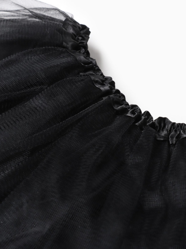 Юбка сетка детская KAFTAN, черный, размер 28