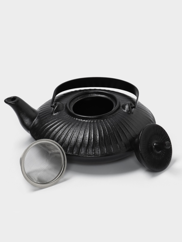 Чайник заварочный с ситом 0,7 л, Magistro Black Swan, черный