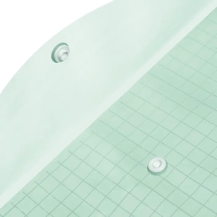 Папка-конверт на кнопке, А4, 80 мкм, "Клетка", тонированная, зелёная