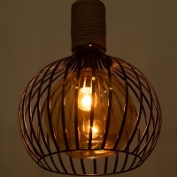 Светильник "Клубок" 1х40Вт Е27 медь 28х28х28см