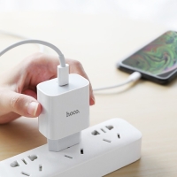 Сетевое зарядное устройство Hoco C76A Plus, Type-C - PD/QC 20 Вт 3 А, белый