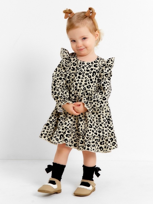 Платье Крошка Я "Лео", рост 86-92, бежевый