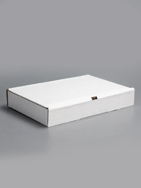 Коробка для пирога, белая, 39 х 25 х 6 см