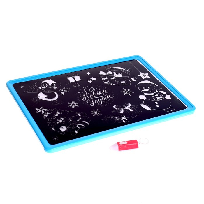 Планшет для рисования светом на новый год &laquo;Зверята&raquo;, А4