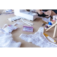 Резинка ажурная бельевая, 14 мм, 10 &plusmn; 1 м, цвет белый