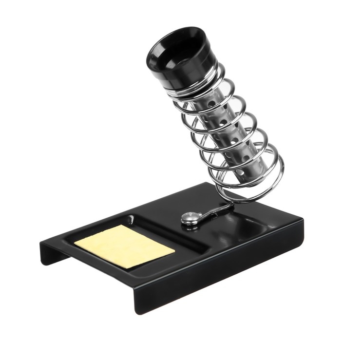 Подставка под паяльник ТУНДРА, чугун, прямоугольная ниша, губка Подставка под паяльник ТУНДРА, чугун, прямоугольная ниша, губка