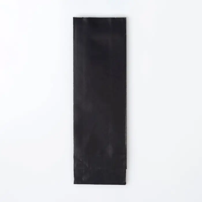 Пакет бумажный фасовочный, матовый, графит-серебро, 5,5 х 3 х 17 см