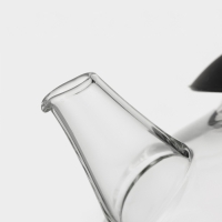 Чайник заварочный стеклянный с металлическим ситом "Дроппер", 1л, 16,2х13,8 см