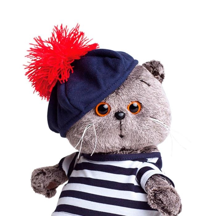 Мягкая игрушка &laquo;Басик в тельняжке и берете&raquo;, 19 см