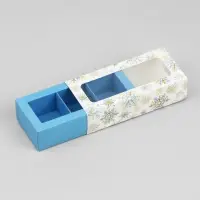 Коробка под 3 конфеты с ячейками &laquo;Золото в Новом году&raquo;, 13.3 х 3.3 х 5.8 см