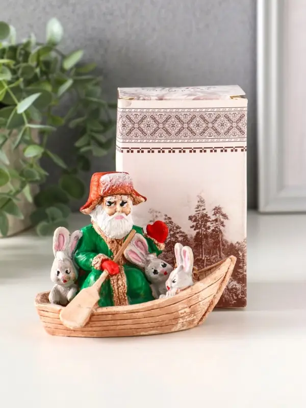 Фигура "Дед Мазай" 9х11х7 см