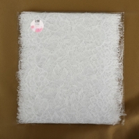 Кружево реснички, 165 мм &times; 3 &plusmn; 0,5 м, цвет белый