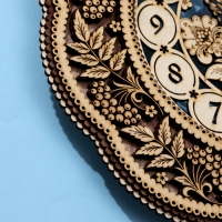 Часы резные "Птичка", д - 30 см, фанера Часы резные "Птичка", д - 30 см, фанера