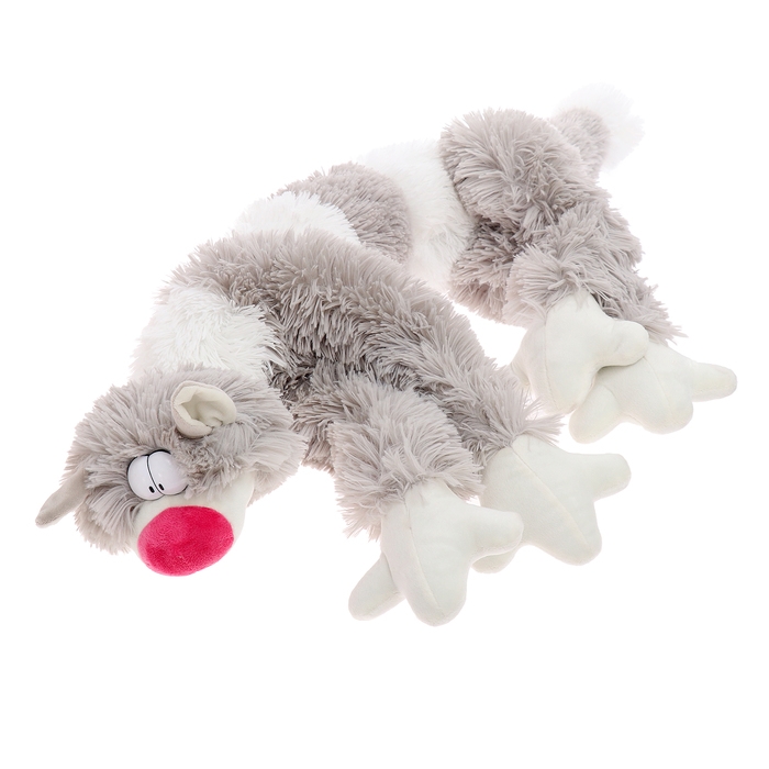 Мягкая игрушка &laquo;Кот Бекон&raquo;, 112 см, цвет бело-серый