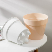 Кашпо для цветов со вставкой &laquo;Порто&raquo;, 3,5 л, цвет жемчужный