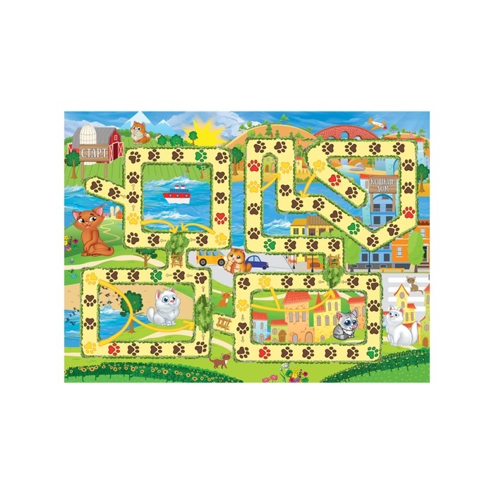 Настольная игра &laquo;Домик для котика&raquo;, 2-4 игрока, 3+