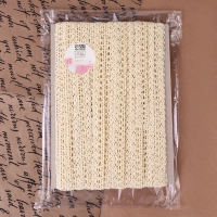 Кружево вязаное, 15 мм &times; 15 &plusmn; 1 м, цвет бежевый