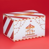 Сахарница новогодняя Доляна «Парк аттракционов», 400 мл, фарфор, цвет белый Сахарница новогодняя Доляна «Парк аттракционов», 400 мл, фарфор, цвет белый