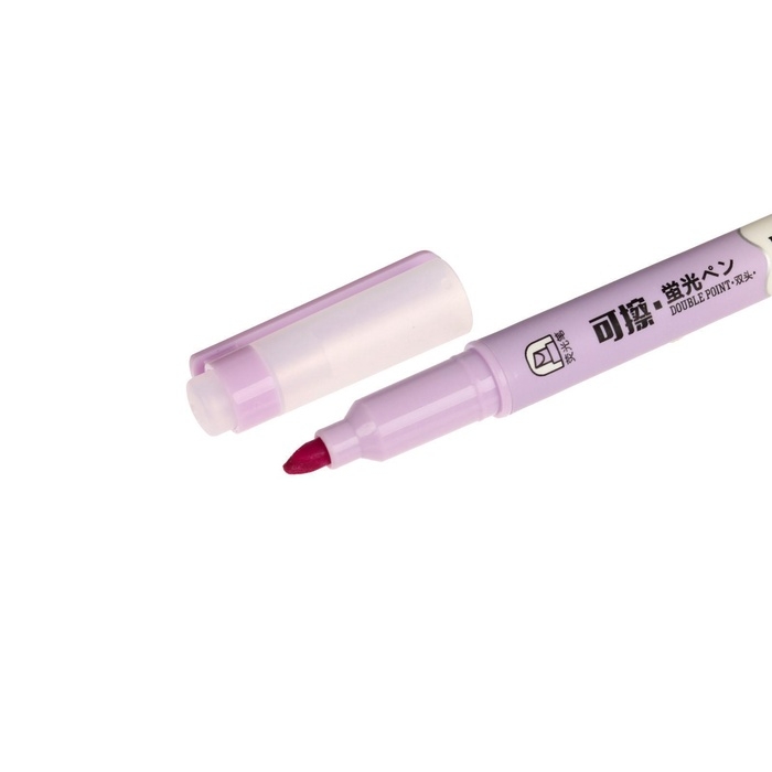 Набор маркеров-текстовыделителей Набор маркеров-текстовыделителей "Пиши - стирай" 6 цветов, двусторонние