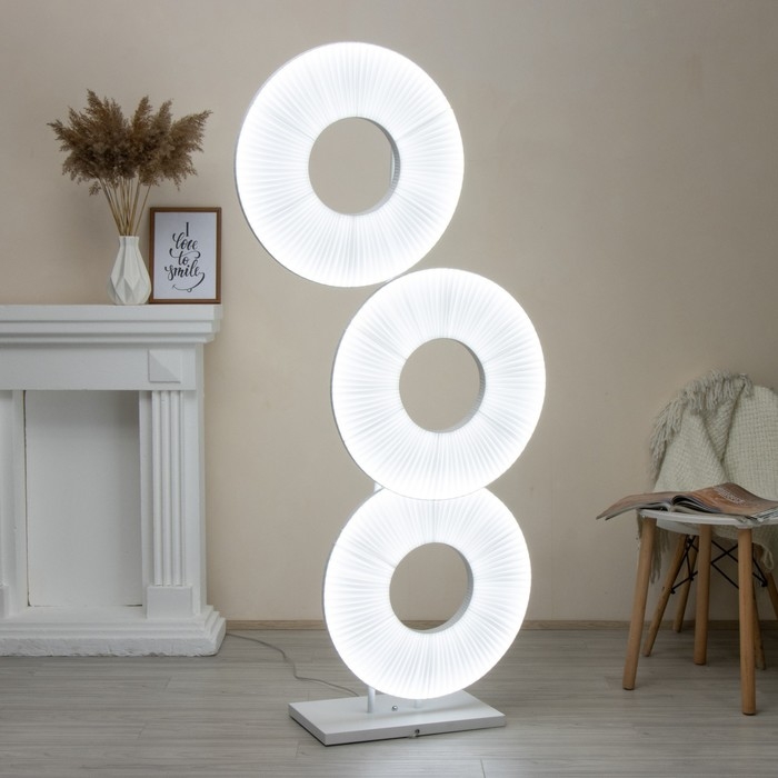 Торшер "Спинелия" LED 4000К 65Вт белый 85х20х175см