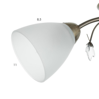 Люстра "Оливия" 3x40Вт E27 бронза 45х43х20 см