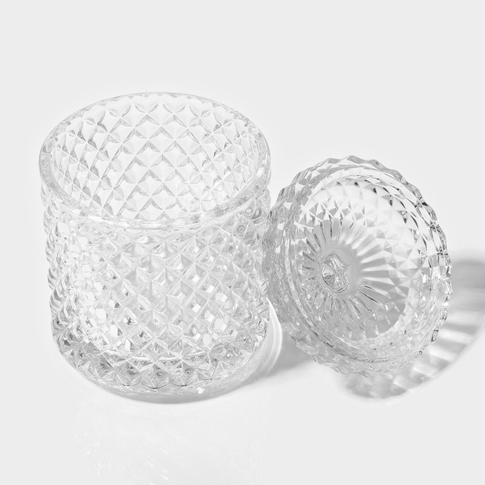 Сахарница стеклянная Доляна &laquo;Рапунцель&raquo;, 280 мл, 8,5&times;14 см