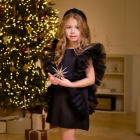 Платье для девочки MINAKU: PartyDress цвет чёрный, рост 152 Платье для девочки MINAKU: PartyDress цвет чёрный, рост 152