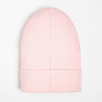 Шапка для девочки, цвет пудра, размер 54-58