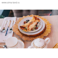 Тарелка - блюдо подстановочное Magistro «Сияние», d=33 см, цвет золотой Тарелка - блюдо подстановочное Magistro «Сияние», d=33 см, цвет золотой