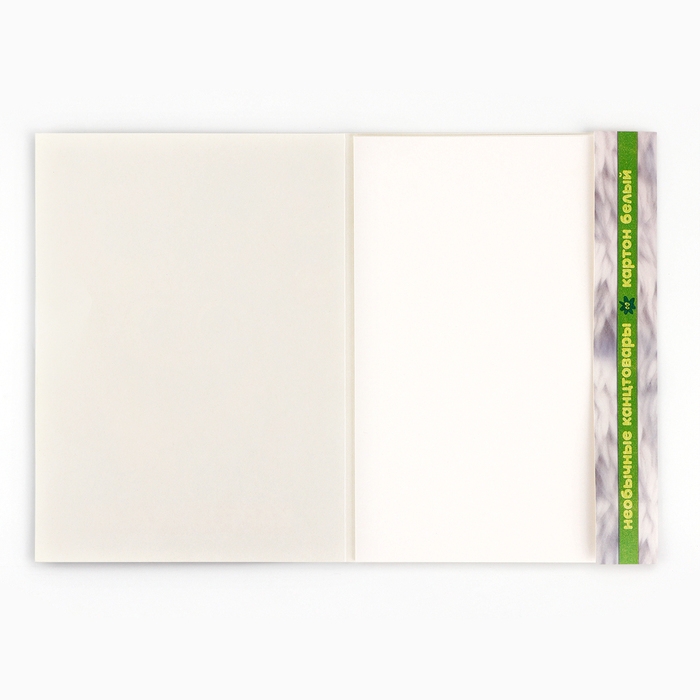 Картон белый мелованный односторонний А4, 8 листов 230г/м&sup2; в папке