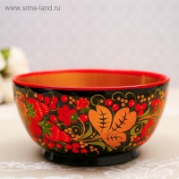 Салатник &laquo;Ягодка&raquo;, 16&times;16&times;9 см, хохлома
