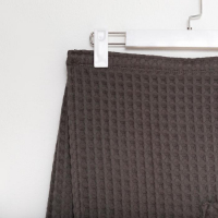 Килт вафельный банный Этель &laquo;Boho&raquo; 75х145 см, цвет светло-серый, 100% хлопок, 290 г/м2