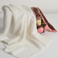 Лоскут для рукоделия, мех на трикотажной основе, 50 &times; 50 см, цвет белый