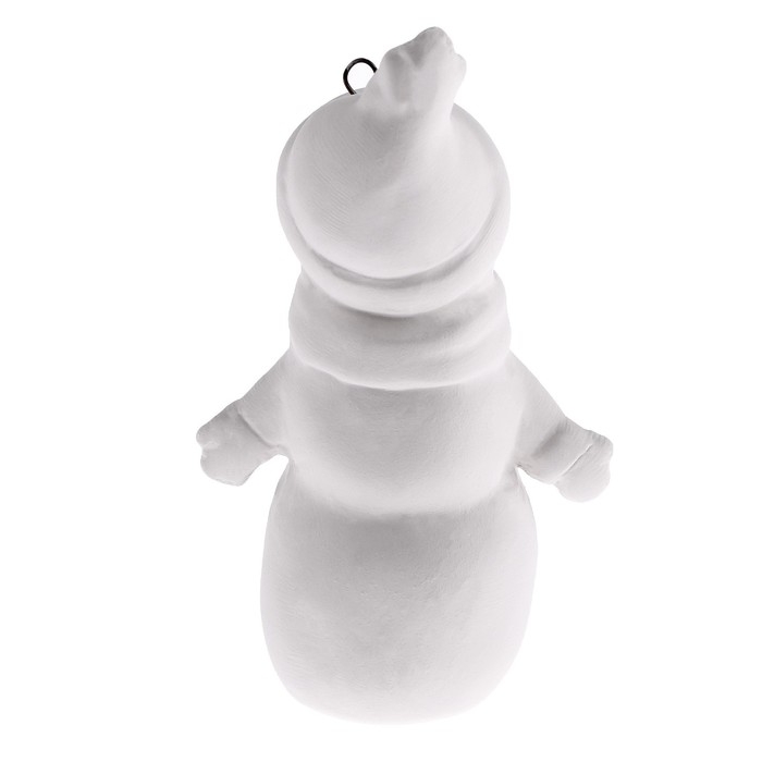 Новый год! Ёлочное украшение под раскраску &laquo;Снеговик&raquo; с подвесом, кисть