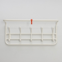 Вешалка настенная с полкой, 60&times;22&times;26,5 см, цвет белый
