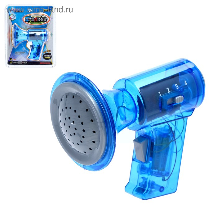 Рупор &laquo;Спикер&raquo;, с функцией изменения голоса, работает от батареек, цвета МИКС