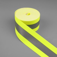 Лента огнеупорная, со светоотражающейся полосой, 50 мм, 10 ± 1 м, цвет салатовый Лента огнеупорная, со светоотражающейся полосой, 50 мм, 10 ± 1 м, цвет салатовый