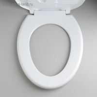 Сиденье для унитаза с крышкой &laquo;Комфорт Люкс&raquo;, 44,5&times;37 см, белое