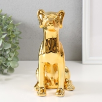 Копилка керамика "Пёсик золотой" 11,5х9,5х20,5 см Копилка керамика "Пёсик золотой" 11,5х9,5х20,5 см