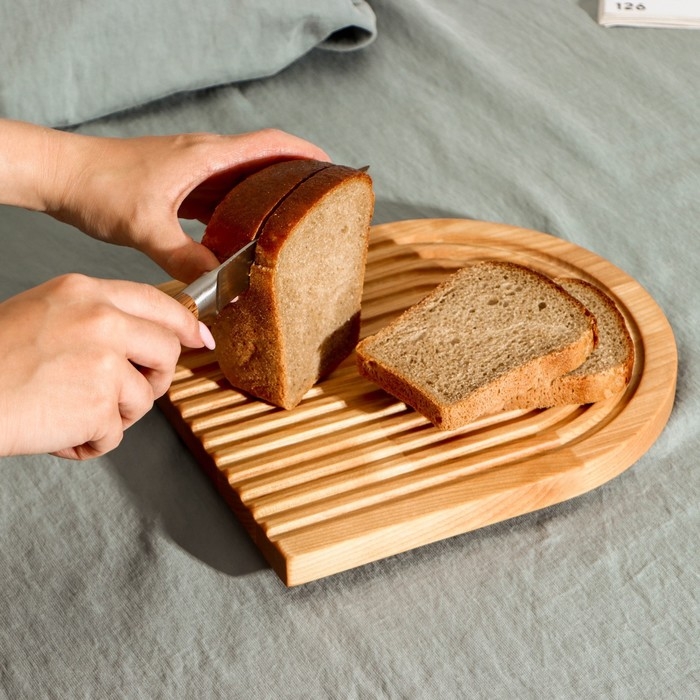 Доска разделочная для подачи и сервировки Adelica, 25×22×1,8 см, берёза Доска разделочная для подачи и сервировки Adelica, 25×22×1,8 см, берёза