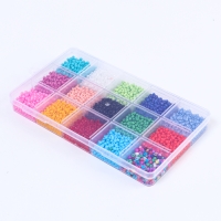 Набор для создания украшений, 15 цветов, размер 1 штуки: 3 мм., леска, ножницы