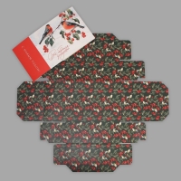 Коробка подарочная новогодняя складная &laquo;Снегири&raquo;, 20 х 15 х 8 см, Новый год