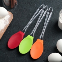 Ложка гарнирная Доляна «Лёд», силикон, 25 см, цвет МИКС Ложка гарнирная Доляна «Лёд», силикон, 25 см, цвет МИКС