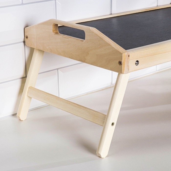 Столик для завтрака с ручками складной, 50&times;30см, из липы