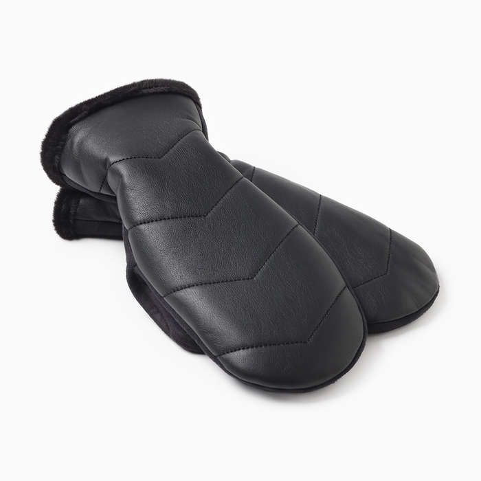 Варежки женские MINAKU, цвет черный, 25 см Варежки женские MINAKU, цвет черный, 25 см